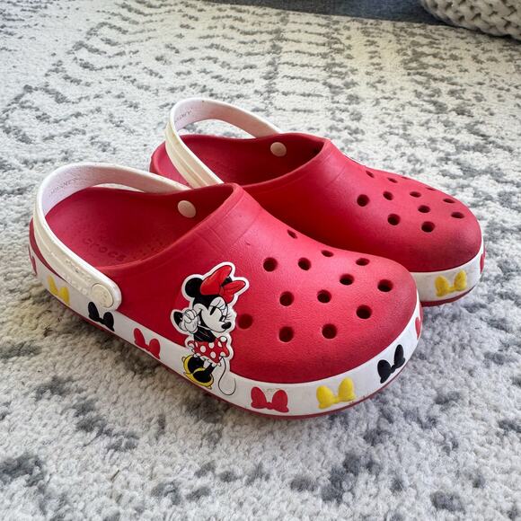 Crocs Other - CROCS Disney Minnie Mouse Fun Lab Classic Clog Toddler Kids Size 13C